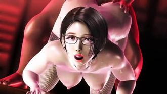  [超真实3D]OL御姐秘书遭恶德社长强制开发 超乳摇晃监禁调教实录 