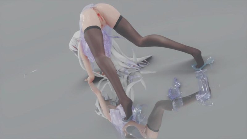 MMD20 淫荡弱音！黑丝高跟美腿狂摆，骚穴被巨棒爆操到疯狂内射 3D